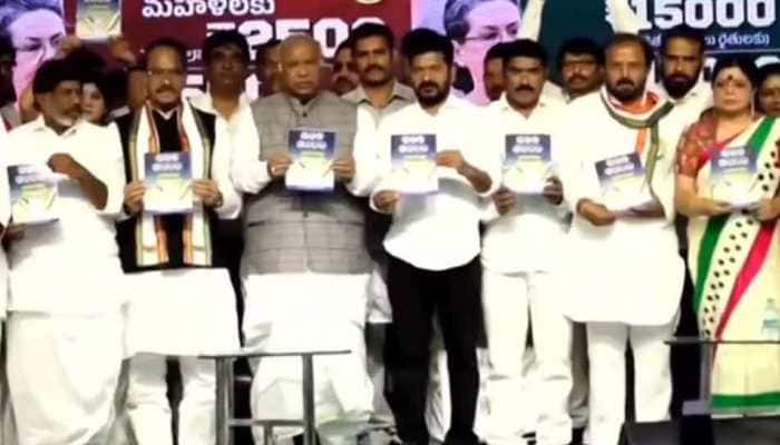 Congress Releases Election Manifesto For Poll-Bound Telangana, Promises Six Guarantees