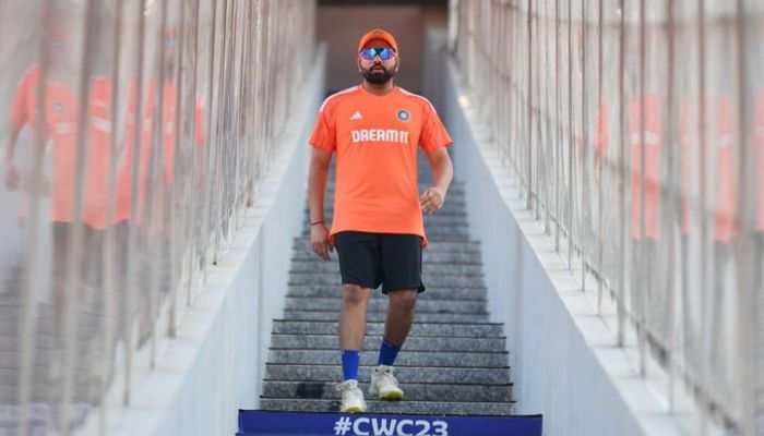 Rohit Sharma Inspects Pitch At Narendra Modi Stadium&#039;s Pitch At Ahmedabad Ahead Of Big Final, Photo Goes Viral