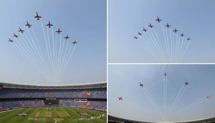 WATCH: IAF Surya Kiran Team's Air Show Wows Crowd Ahead Of World Cup Final