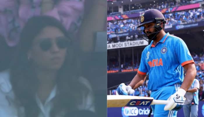 WATCH: Ritika Sajdeh&#039;s Reaction To Rohit Sharma&#039;s Dismissal In WC Final Goes Viral