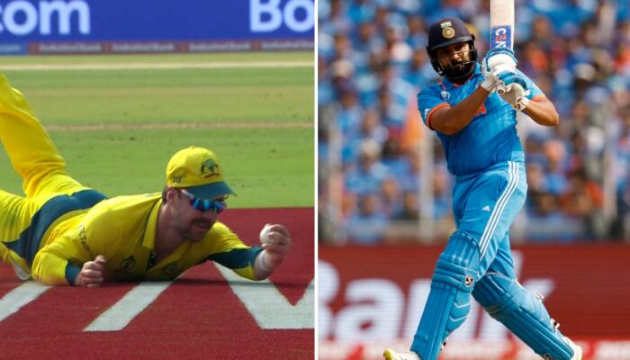 WC Final: Travis Head Takes Outrageous Catch To Dismiss Rohit Sharma - WATCH