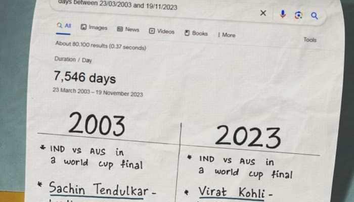 Google India Shares Post Comparing Finals Of 2003 &amp; 2023 Between India, Australia