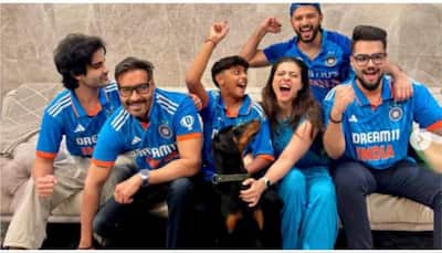World Cup 2023 Final: Ajay Devgn, Kajol Root For Men In Blue As Match Gets Intense Between India And Australia - PICS  