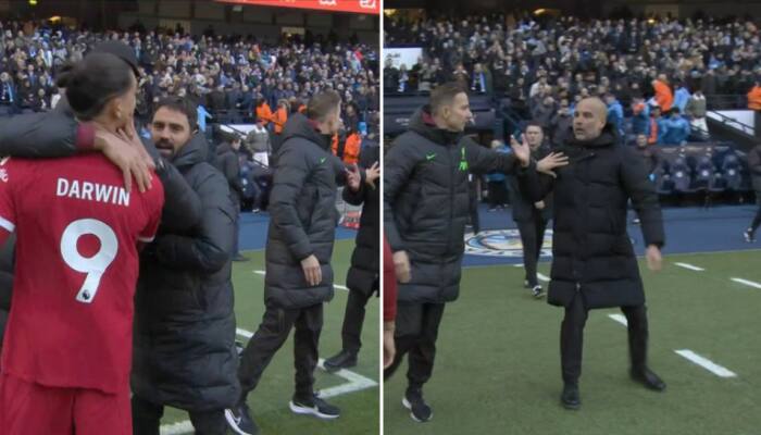 Watch: Darwin Nunez, Pep Guardiola Involved In Heated Exchange After 1-1 Draw Between Manchester City and Liverpool