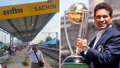 Sunil Gavaskar Poses At Railway Station Named Behind Sachin Tendulkar, Check Pic Here