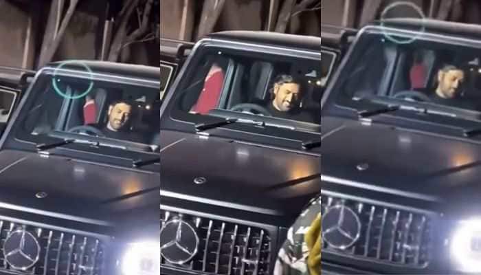 WATCH: MS Dhoni&#039;s James Bond Moment; Behind The Wheel Of Mercedes G Class