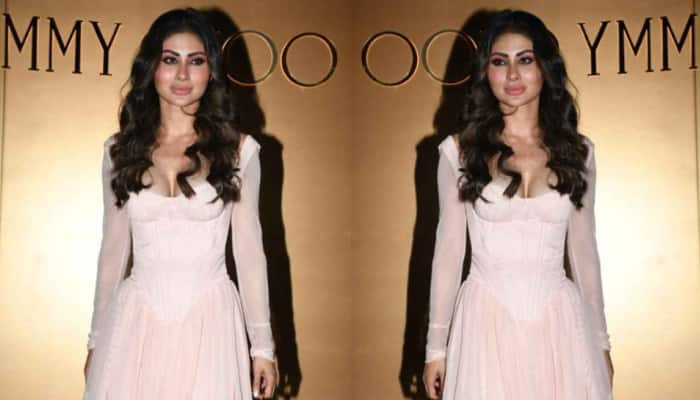 Mouni Roy Stuns In Gorgeous Pastel Pink Corseted Mini Dress – See Pics