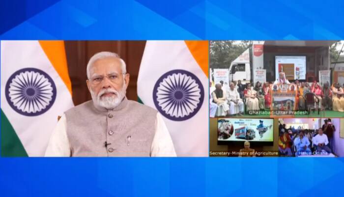 PM Modi Inaugurates Mahila Kisan Drone Kendras Initiative, Program To Boost Jan Aushadhi Kendras