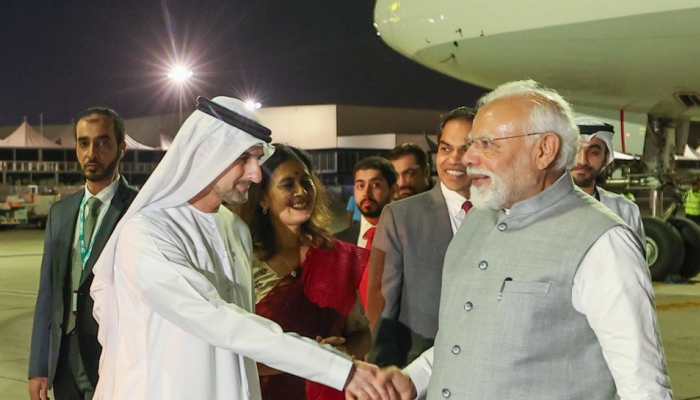 PM Narendra Modi Arrives In UAE To Attend COP28 Summit