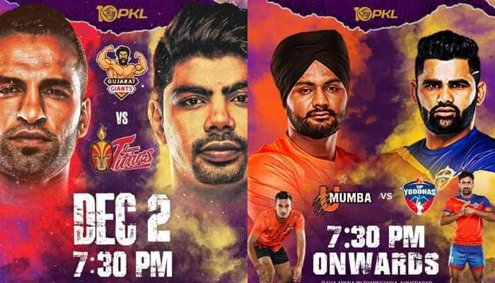 Pro Kabaddi 2023 Live Streaming: When And Where To Watch Gujarat Giants vs Telugu Titans &amp; U Mumba vs UP Yoddhas?