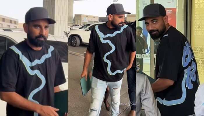 Mohammed Shami Spotted Limping At Mumbai Airport, Video Goes Viral - Watch