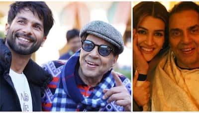 Shahid Kapoor, Kriti Sanon Drop Heartwarming PICS With Dharmendra From Sets Of Their Untitled Film 
