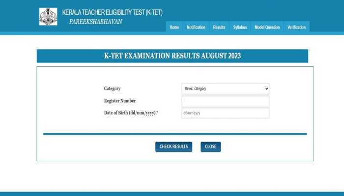 Kerala KTET August Result 2023 Out On ktet.kerala.gov.in- Direct Link, Steps To Check Scores Here