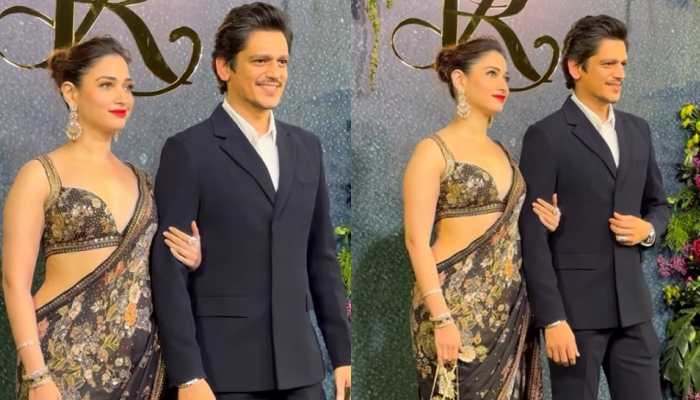 Vijay Varma, Tamannaah Bhatia Twin In Black, Turn Heads At Randeep Hooda's Wedding Reception Vijay Varma, Tamannaah Bhatia Twin In Black, Turn Heads At Randeep Hooda's Wedding Reception