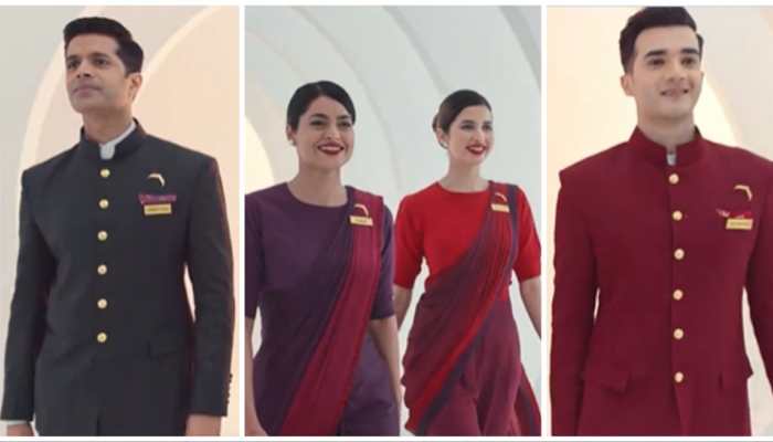 Air India Uniform: Flight Attendants To Adorn Colourful, Modern Ensembles Designed By Manish Malhotra- WATCH