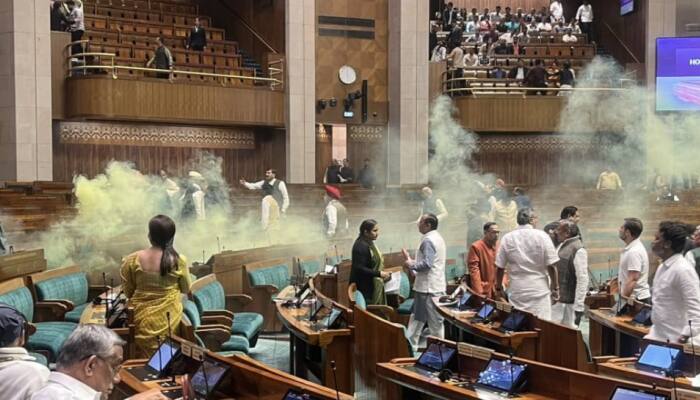 Exactly 22 Years After Terror Attack, Parliament Security Breached As Men Jump Into Lok Sabha Chamber; Watch