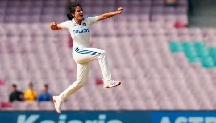 WATCH: Indian Team&#039;s Celebration After Beating England By Biggest Margin In History Of Women&#039;s Test