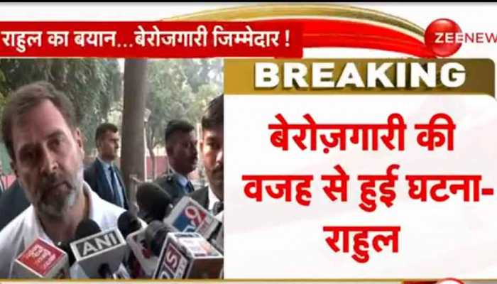 Rising Unemployment Among Youth, Inflation Reasons Behind Parliament Security Breach: Rahul Gandhi