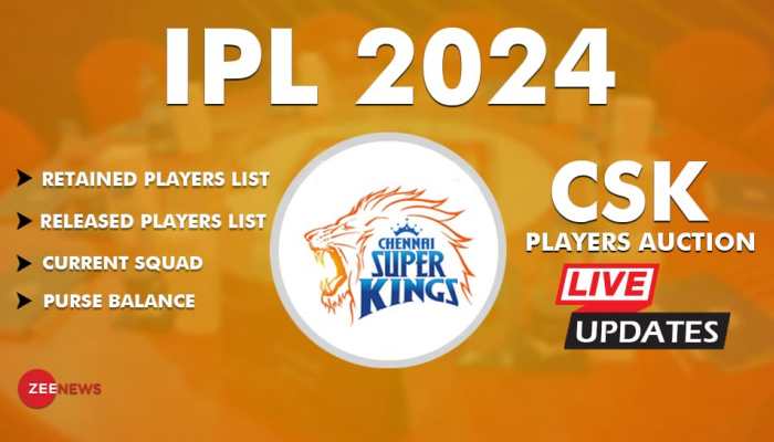 LIVE | Chennai Super Kings (CSK) IPL 2024 Auction Retained, Released and New Players List: Suresh Raina Back CSK To Buy Travis Head LIVE | Chennai Super Kings (CSK) IPL 2024 Auction Retained, Released and New Players List: Suresh Raina Back CSK To Buy Travis Head