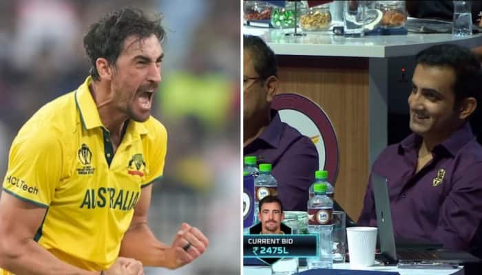 &#039;Historic Moment:&#039; Fans React As Gambhir Smiles After KKR Acquire Mitchell Starc For Record Price Of Rs 24.75 Crore