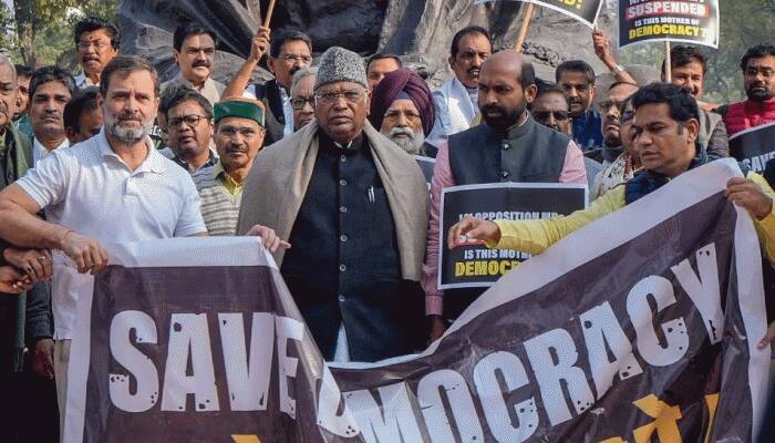 INDIA Bloc Leaders To Protest At Jantar Mantar Against Suspension Of MPs