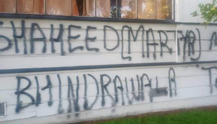 Hindu Temple In California’s Newark Vandalised With Anti-India, Pro-Khalistan Graffiti