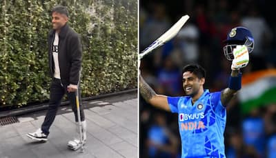 WATCH: Suryakumar Yadav Walks With Supporter Due To Ankle Injury Ahead Of T20 World Cup 2024