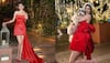 Khushi Kapoor Red outfits