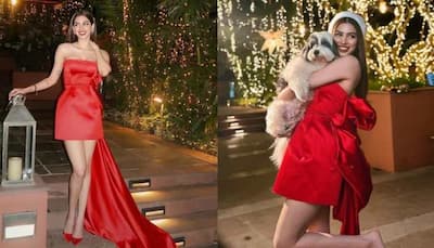 Merry Christmas: Khushi Kapoor Raises Temperature In Bold Red Outfit, Exudes Pure X-Mas Vibes In New Pics 