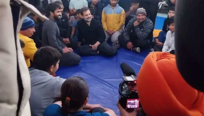 Rahul Gandhi Meets Bajrang Punia, Other Wrestlers In Haryana Amid Suspension Of WFI, Protests
