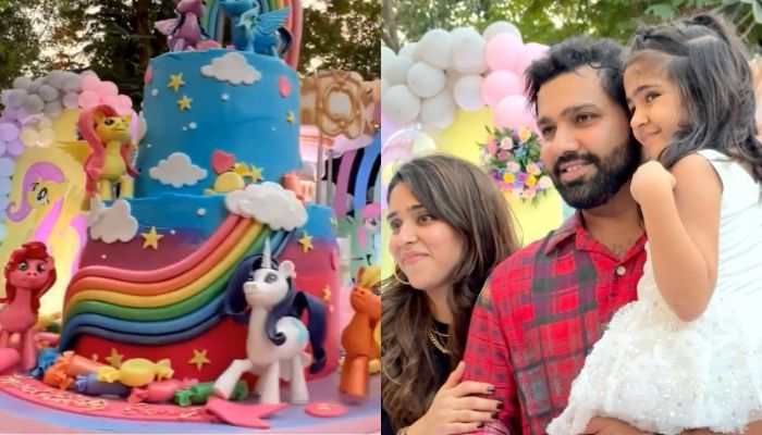Rohit Sharma And Ritika Sajdeh Host Grand 5th Birthday Bash For Samaira, Video Goes Viral - WATCH
