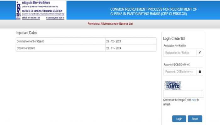 IBPS Clerk Result 2023: Provisional Allotment List OUT At ibps.in- Check Direct Link Here