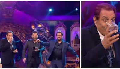 WATCH: Dharmendra, Salman Khan Recreate Bobby Deol's Iconic 'Jamal Kudu' Step 
