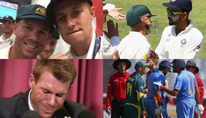 From Punching Joe Root To Verbal Fight With Rohit Sharma: Top 10 Controversies Involving David Warner - In Pics
