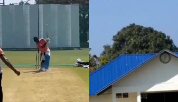 Sanju Samson Kick Starts New Year With Huge Roof-Breaking Six, Video Goes Viral - Watch