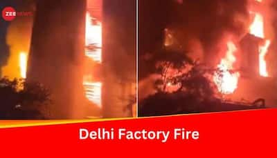 Watch: Massive Fire At Factory In Delhi's Bawana, 25 Fire Tenders Deployed