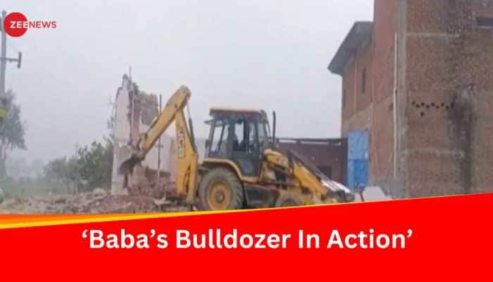 Yogi Government&#039;s Bulldozer In Action Once Again: House Of History-Sheeter Munna Yadav Razed In Kannauj