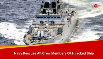 Indian Navy Rescues All Crew Members Of Hijacked Ship Off Somalia Coast