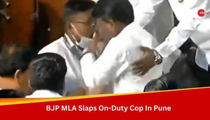 BJP MLA Sunil Kamble Slaps On-Duty Cop In Pune, Video Goes Viral