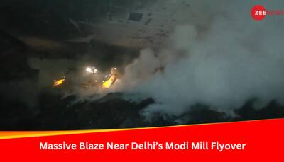 Massive Fire Breaks Out In Forest Near Delhi's Modi Mill flyover, 7 Fire Tenders On Spot