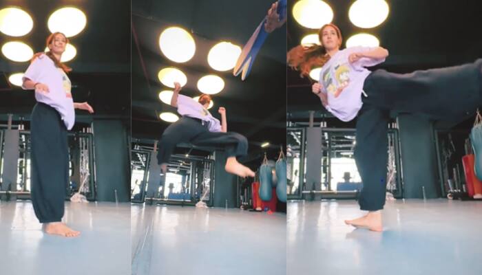 WATCH: Disha Patani Masters Flying Kicks, Sets Fitness Goals In Challenging Work-Out