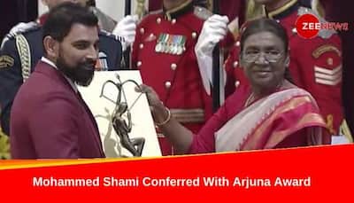 WATCH: Mohammed Shami Conferred With Arjuna Award By President Of India Droupadi Murmu