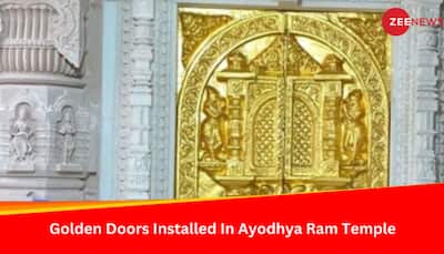 Ayodhya Ram Temple Getting Ready For Inauguration, 1st Golden Door Installed