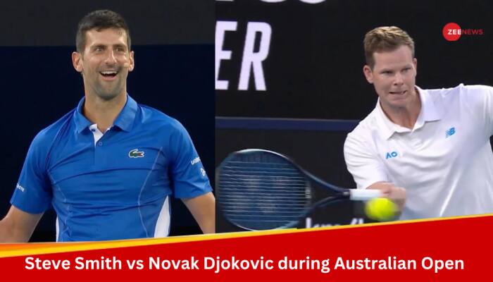 Steve Smith vs Novak Djokovic: Serbian Left In Awe With Aussie Batter&#039;s Tennis Skills - WATCH