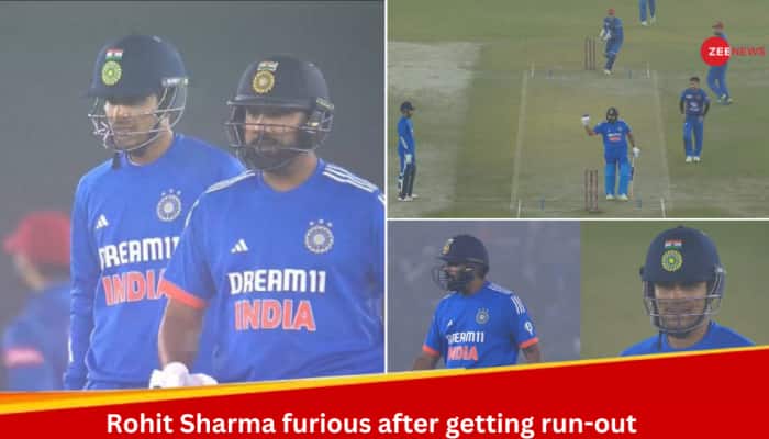WATCH: Rohit Sharma Abuses After Getting Run Out On Duck Following Confusion With Shubman Gill During India vs Afghanistan 1st T20I