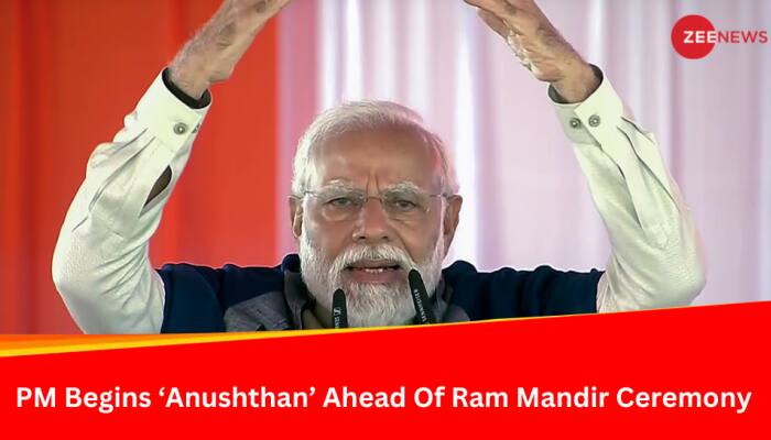 PM Modi Begins 11-Day &#039;Anushthan&#039; Ahead Of Ayodhya Ram Mandir Consecration Ceremony