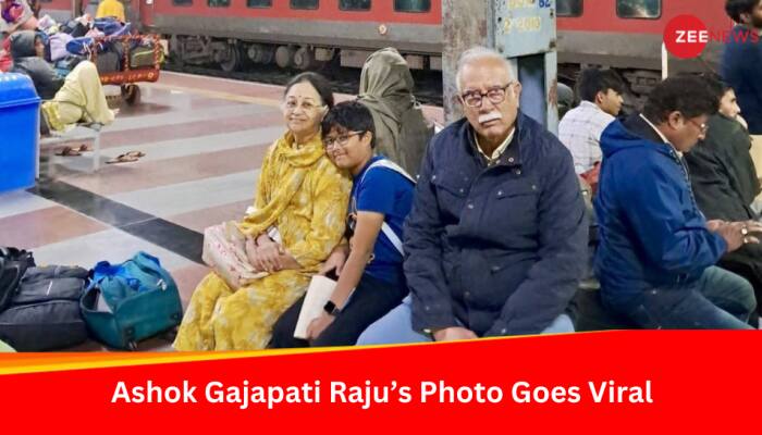 Ashok Gajapati Raju, Ex-Aviation Min Who Hails From Royal Family Goes Viral For Waiting For Train Like A Commoner