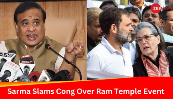 &#039;Sonia, Rahul Anti-Hindu...&#039;:Himanta Biswa Sarma Accuses Congress of Politicising Ram Temple Ceremony
