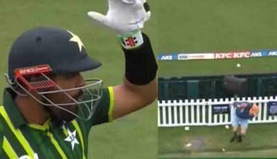 WATCH: Babar Azam's Six Injures Spectator During 3rd NZ Vs PAK T20I, Ex-Captain's Reaction Goes Viral