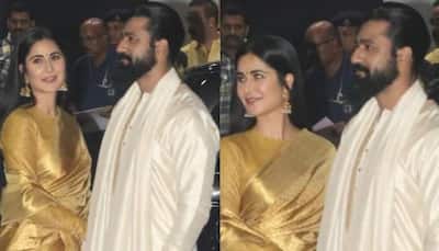 Ram Mandir Inauguration: Vicky Kaushal, Katrina Kaif Stun In Ethnic Wear As They Head To Ayodhya For Pran Prathistha Ceremony 